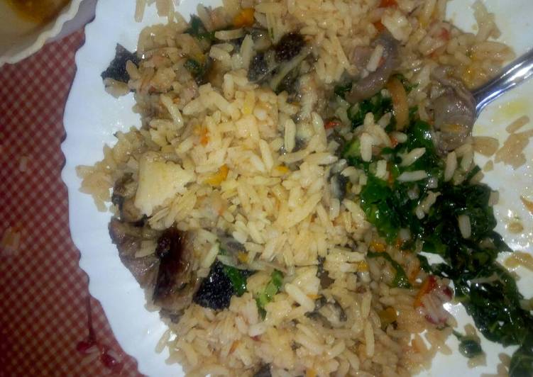 Brown rice and matumbo