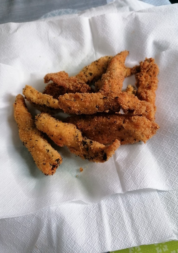 Una foto de Tiras de pollo