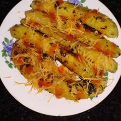 A picture of Shallow fried plantins.