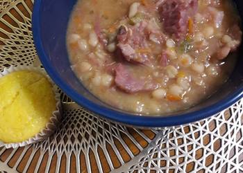 Fast Cooking Methods Ham  Bean Soup Delicious Nutritious