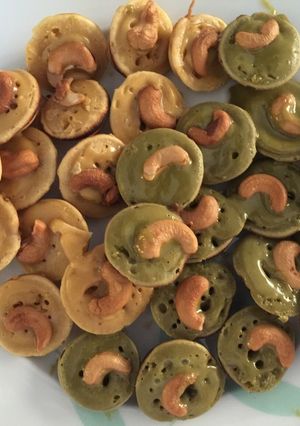 Foto resep Kue cubit greentea & original (setengah matang)