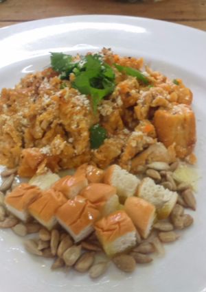 Una foto de Huevos revueltos picantes!