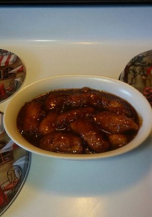 Una foto de Platanos maduros en almivar..receta familiar