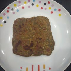 A picture of Spinach paneer paratha.