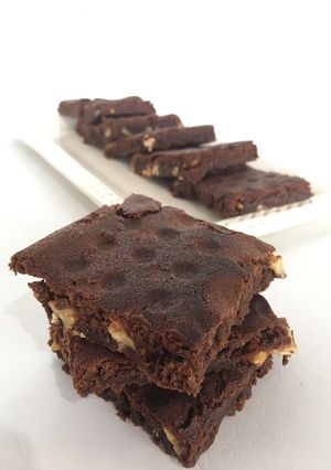 Una foto de Brownie chocolatoso