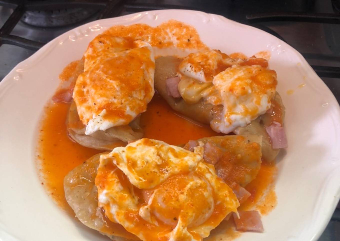 Tacos montados a la Sonorense