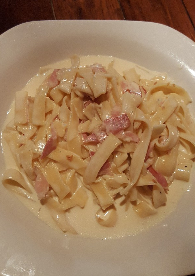 Una foto de Nidos carbonara