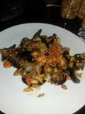 Fried snail with pepper sauce