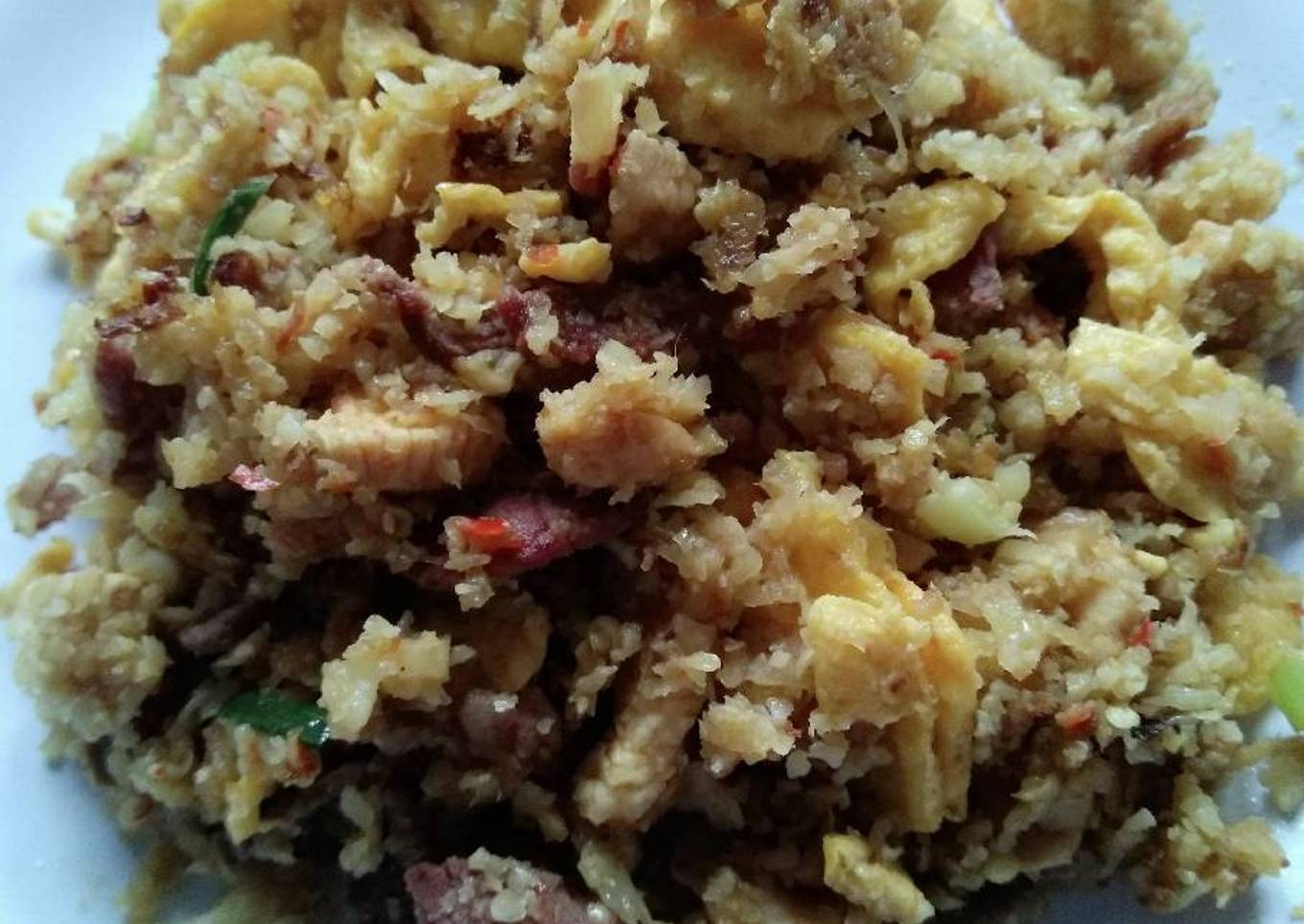 Nasi goreng (cauliflower fried rice) #lowcarb #ketofy