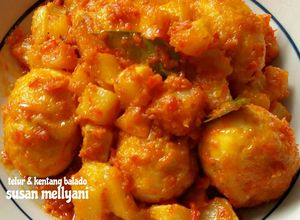 Foto resep Telur & kentang balado