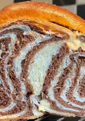 O poză a rețetei Brioche pâine în două culori🥰.
