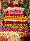 ÁRBOL🌴De Fiambres🍊🍅🫒🥩🥓🧀 y Más para CELEBRAR...!
