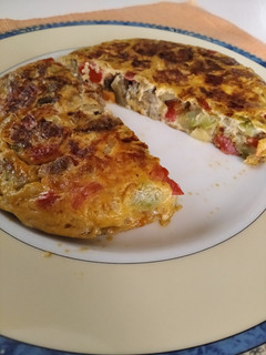 Una foto de Tortilla de verduras