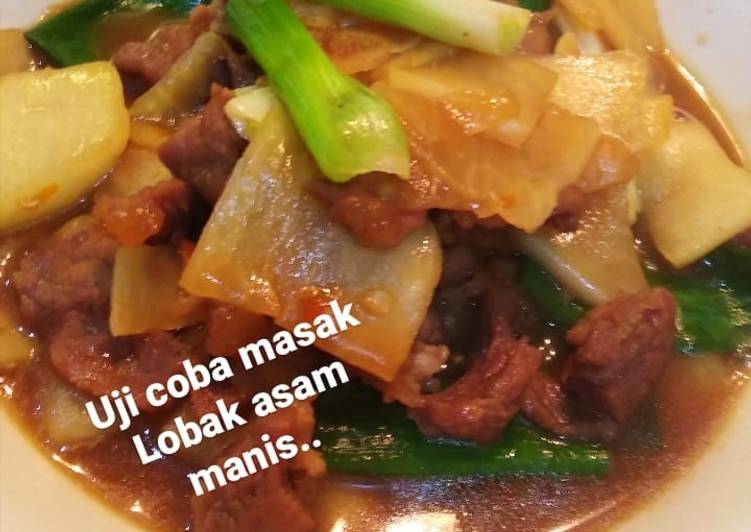 Resep Lobak asam manis Anti Gagal