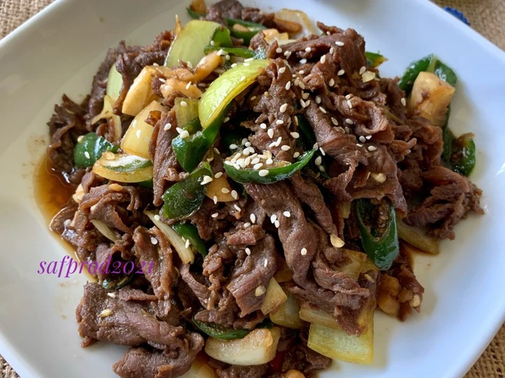 Langkah Gampang Membikin Resep Oseng Daging Sapi Cabe Ijo yang Bikin Ngiler Anti Ribet, Lezat Sekali