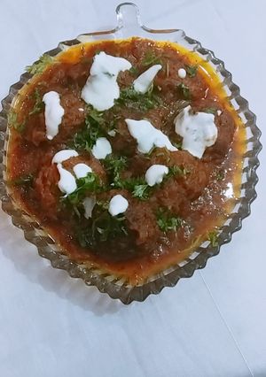 A picture of Chicken kofta Curry.