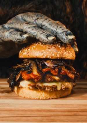 A picture of The Sasquatch Burger.