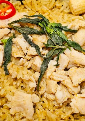 รูปของ ข้าวผัดเขียวหวานไก่