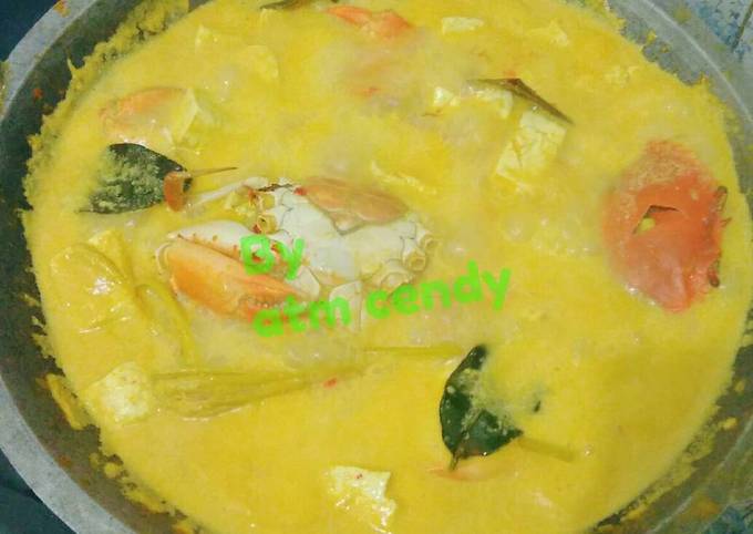 Resep: Kepiting plus tahu masak santan Bunda Pasti Bisa
