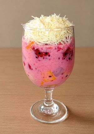 Foto resep Es Buah Keju