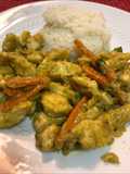 Pollo al curry con verdure