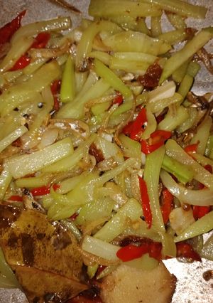 Foto resep Labu ikan teri