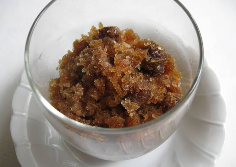 Easy and Simple Rum &amp; Raisin Granita