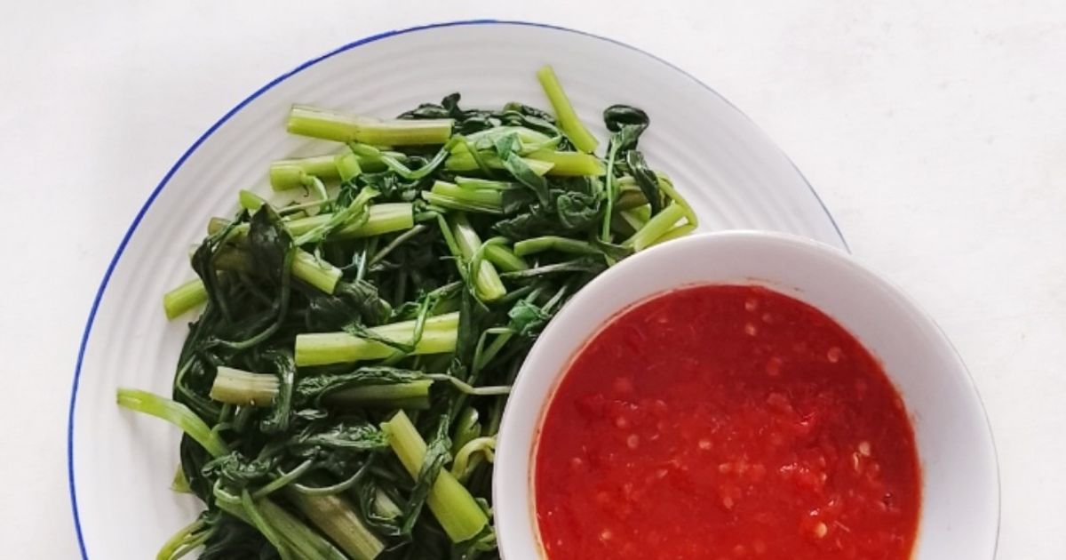 Sambal Kangkung Rebus