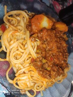 Una foto de Fideos con salsa