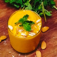 A picture of CREAMY MANGO SMOOTHIE 🥤.