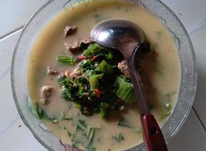 Foto resep Bobor pedas sawi aprikot #jelajahresepsayuranhijau