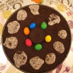 A picture of Oreo cheese cake 🍰🎂.