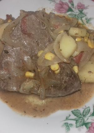 Una foto de Hígado encebollado fácil rápido y barato 🙌😁