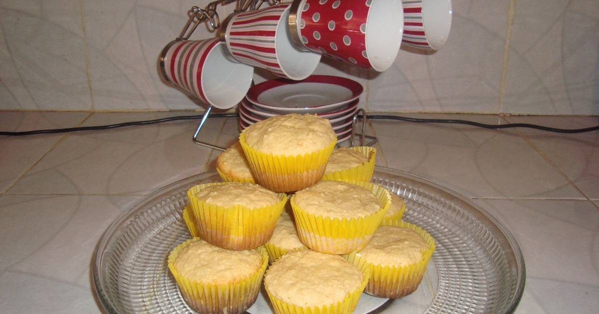 Cupcakes de avena Receta de Montse Pach Cookpad