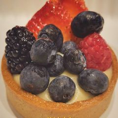 A picture of Berry Custard Tarts.