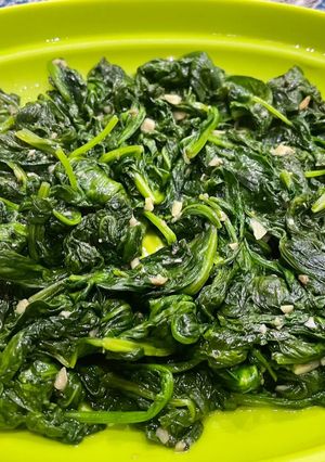 Foto resep Sauteed Garlic Spinach Recipe (Quick & Flavorful)