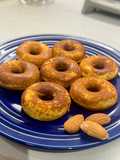 Mini donas de almendra y manzana. Sin gluten