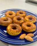 Mini donas de almendra y manzana. Sin gluten