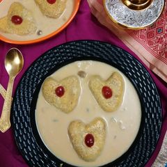 A picture of Valentine Rasmalai.