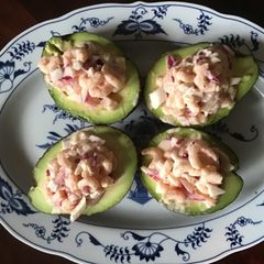 A picture of California Farm Avocado Shrimp Salad.