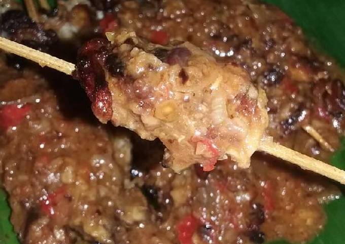 Resep Sate jamur tiram bumbu kacang yang Bikin Ngiler