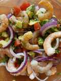 Ensalada de camarones