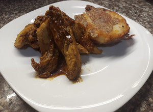 Una foto de Fajitas de pollo estilo americano
