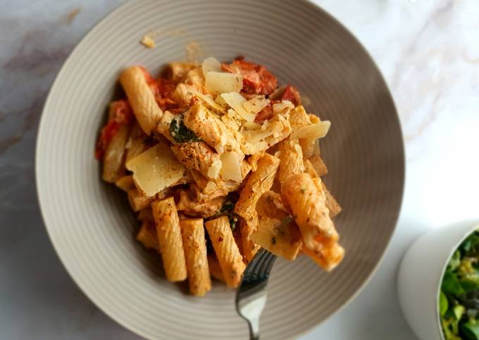 Ziegenkäse Tomaten Pasta