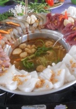 Hình của món Lẩu thái nước súp vị củ quả.