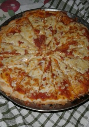 Una foto de Pizza con mozzarella