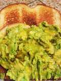 "Brioched style" toasted bread with Avocado & maple syrup