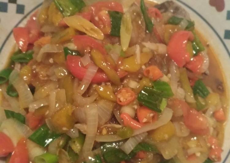 Bawal goreng saos mangga