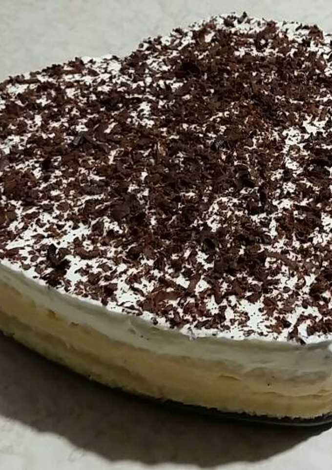 Una foto de Tarta de sobaos y piña