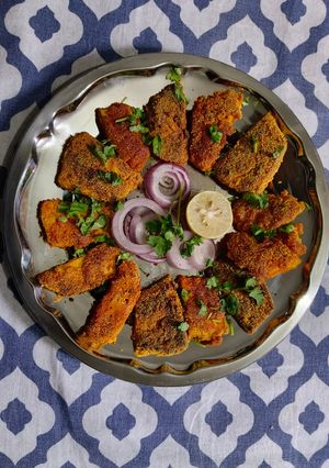 A picture of Yam fries.